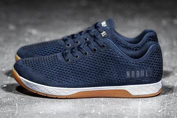 Men's Nobull Suede Trainers Navy | SG R2329V